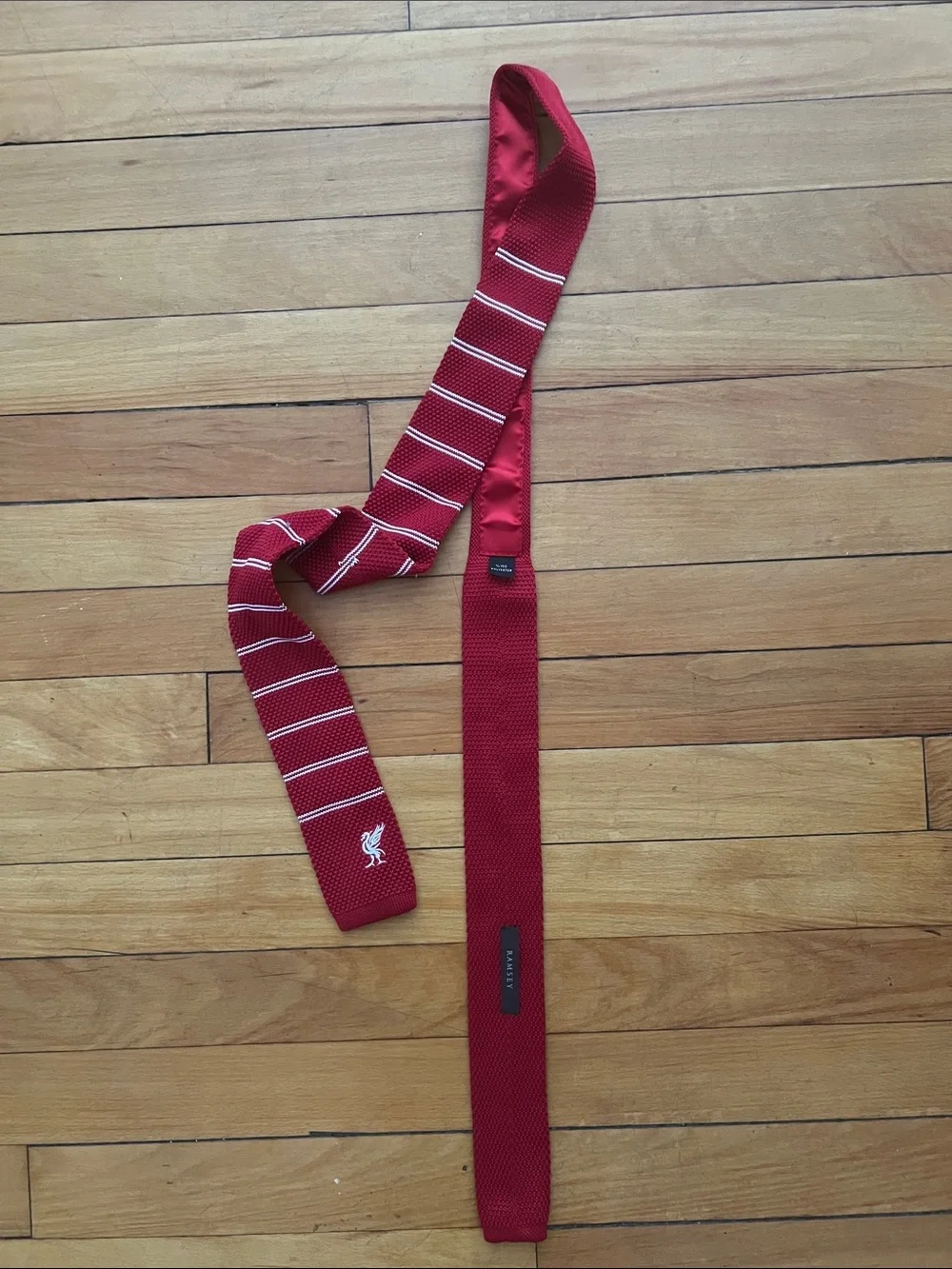 Liverpool FANS-  Red Knit Stripe Men's Tie